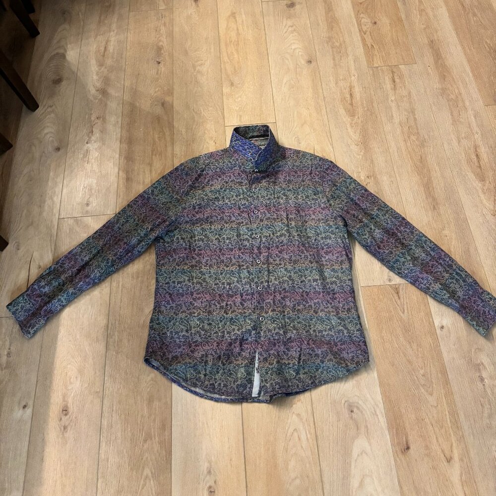 3XL Excellent Condition Robert Graham Loch Ness Classic Fit Long Sleeve Shirt